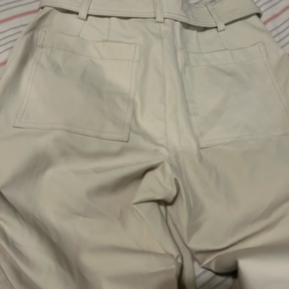 Dear John Cream Cargo Crop Pants with Tie Waist - Picture 7 of 14